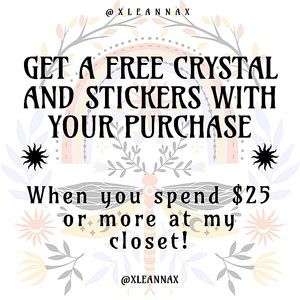 FREE CRYSTAL AND STICKERS💖